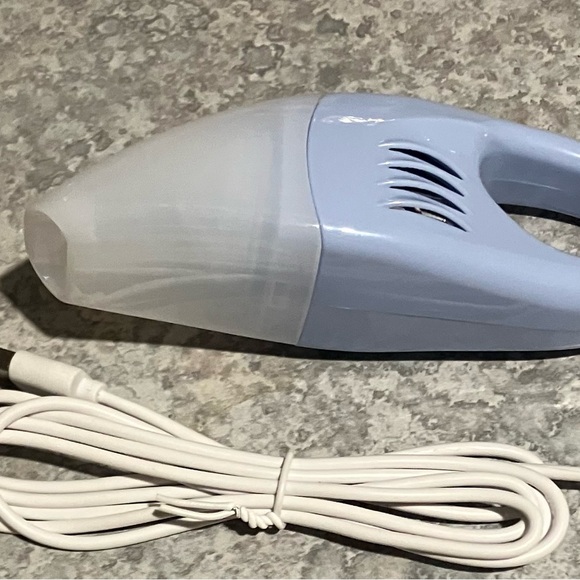 Compact Blue and White Handheld Vacuum - Picture 2 of 2